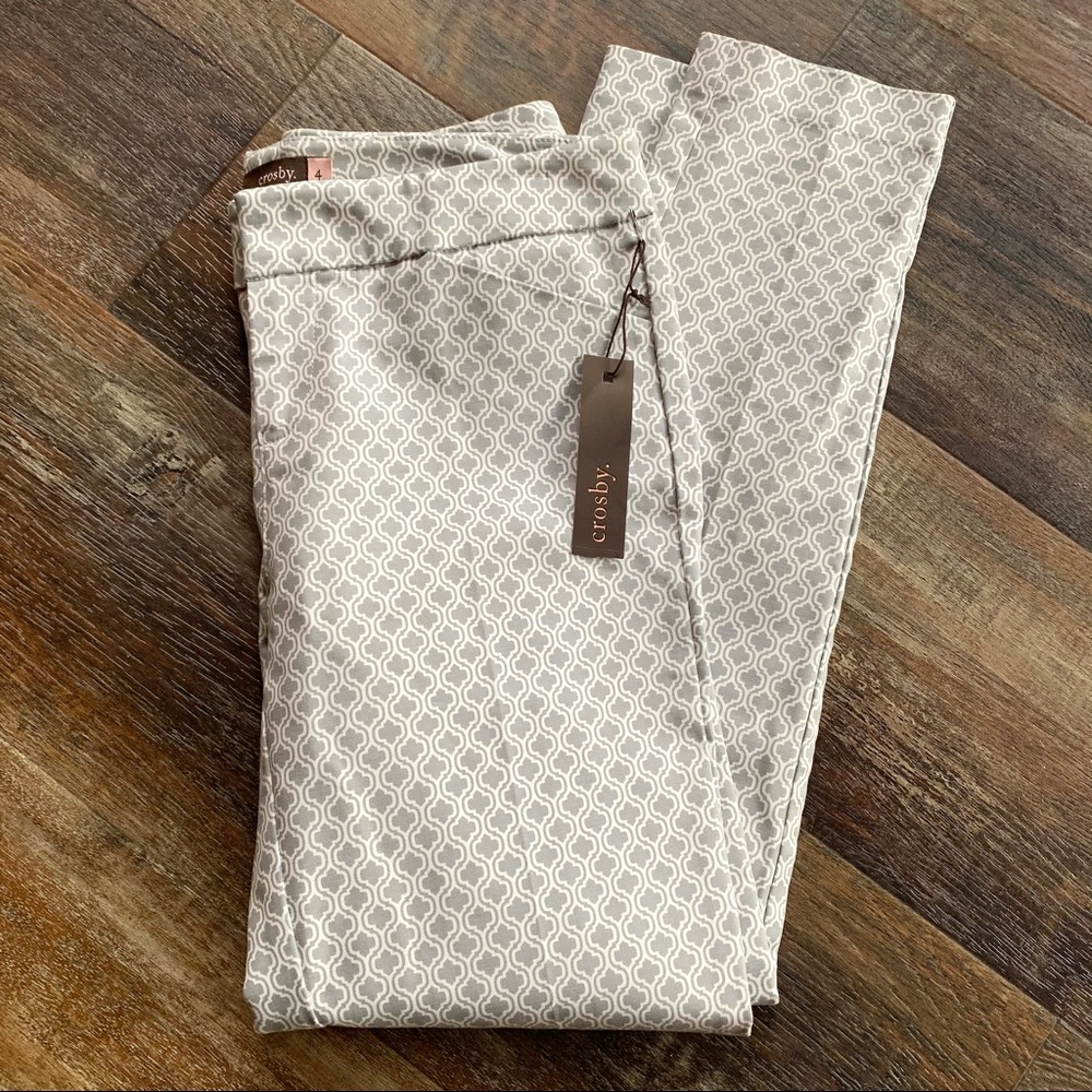 Crosby | Geometric Print Pants NWT